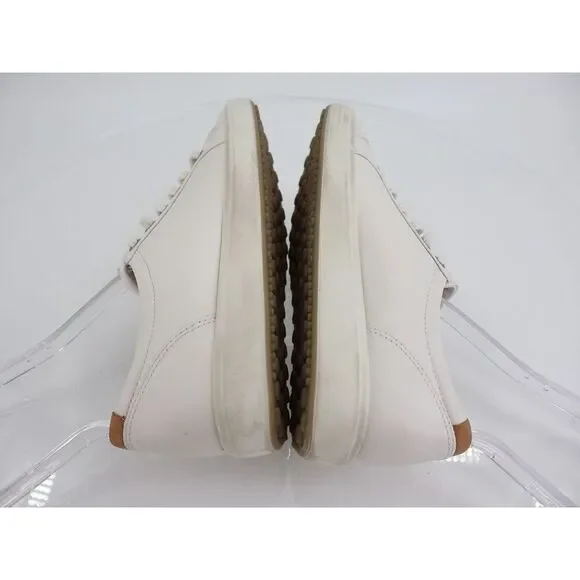 Ecco Women Soft 7 Sneaker Size 37 EU 6 6.5 US White Leather Lace Up Shoes Comfy - Picture 9 of 13